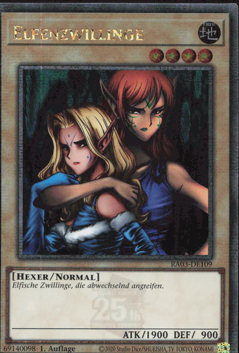 Elfenzwillinge (V.2) RA03-DE109 Quarter Century Secret Rare Deutsch