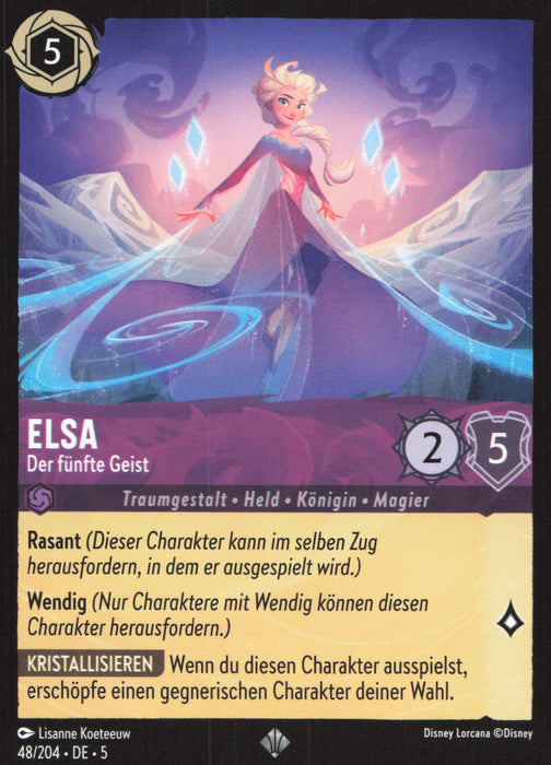 Elsa - Der fünfte Geist 5SSK-48 Super Rare Deutsch