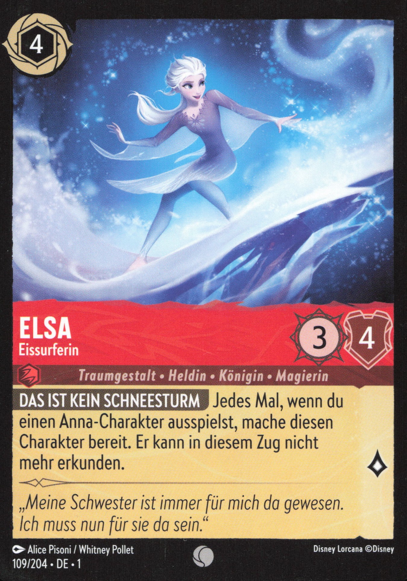 Alle Elsa Charakterkarten in Disney Lorcana