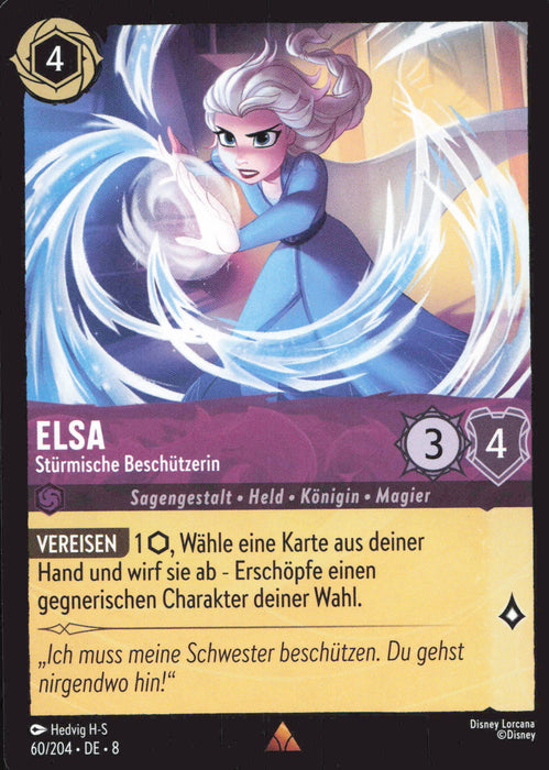 Elsa - Stürmische Beschützerin 8JAF-060 Rare Deutsch