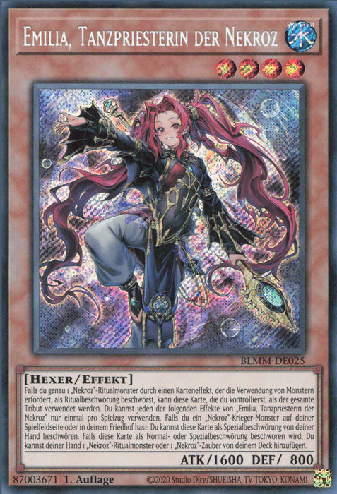 Emilia, Tanzpriesterin der Nekroz (V.1) BLMM-DE025 Secret Rare Deutsch