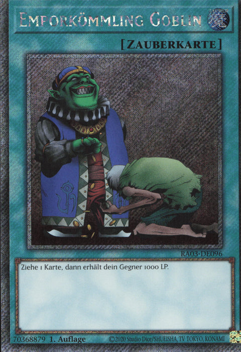 Emporkömmling Goblin (V.1) RA03-DE096 Platinum Secret Rare Deutsch