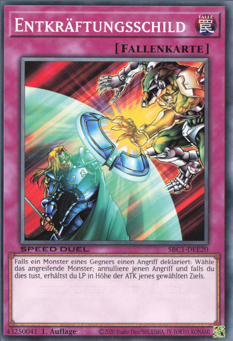 Entkräftungsschild SBC1-DEE20 Common Deutsch