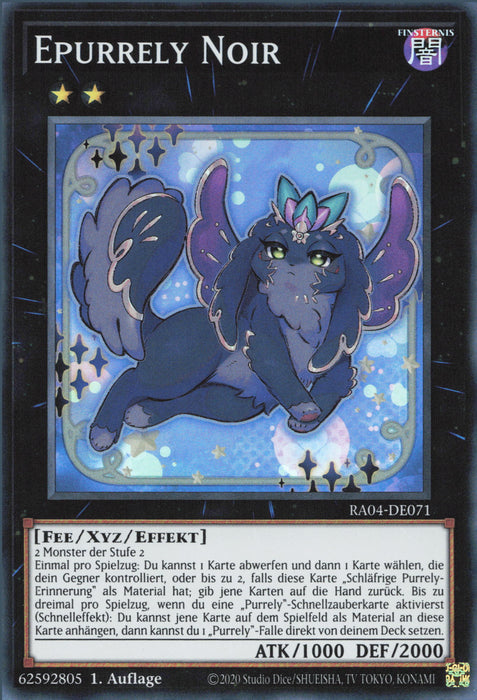 Epurrely Noir (V.1) RA04-DE071 Super Rare Deutsch