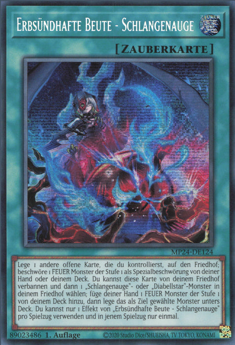 Erbsündhafte Beute - Schlangenauge MP24-DE124 Secret Rare Deutsch