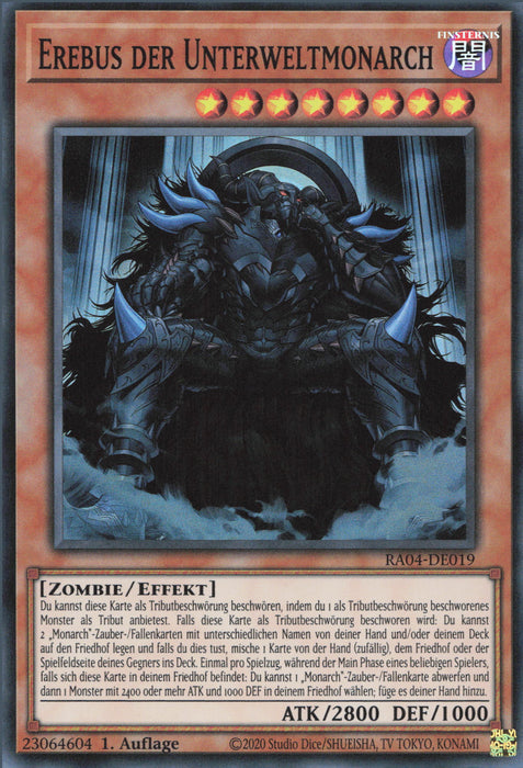 Erebus der Unterweltmonarch (V.1) RA04-DE019 Super Rare Deutsch