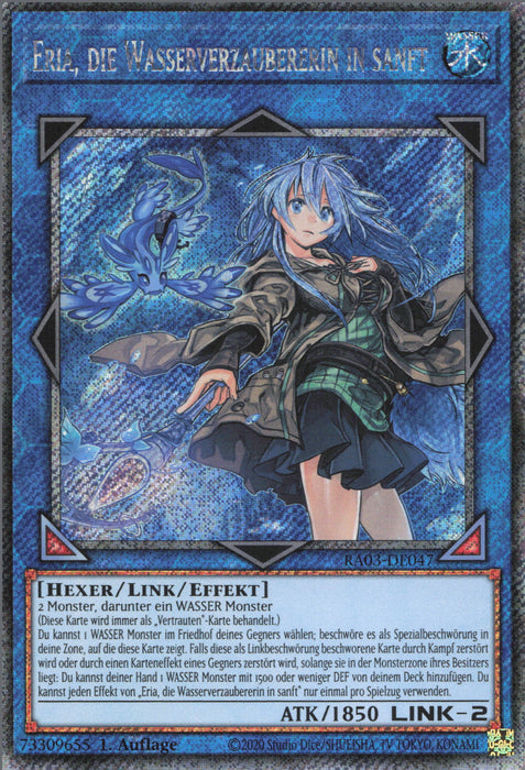 Eria, die Wasserverzaubererin in sanft (V.4) RA03-DE047 Platinum Secret Rare Deutsch