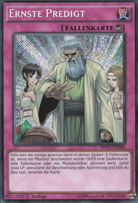 Ernste Predigt MP15-DE186 Secret Rare