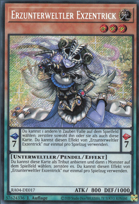 Erzunterweltler Exzentrick (V.3) RA04-DE017 Secret Rare Deutsch