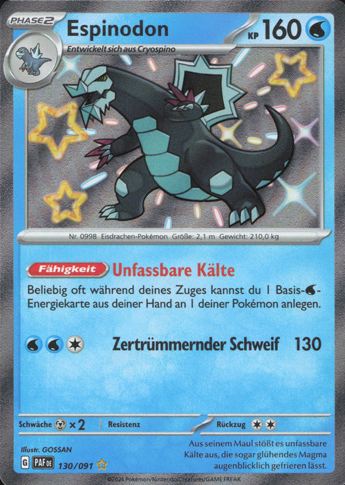 Espinodon PAF-130 Shiny Rare Deutsch