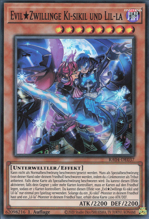 EvilTwins Ki-sikil & Lil-la (V.1) RA04-DE037 Super Rare Deutsch