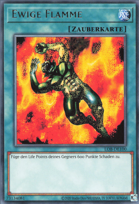 Ewige Flamme LOB-25TH-DE100 Rare Deutsch