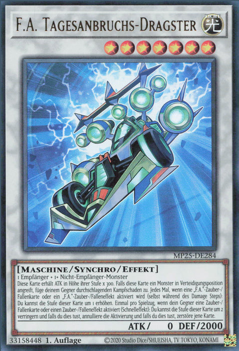 F.A. Tagesanbruchs-Dragster MP25-DE284 Ultra Rare Deutsch