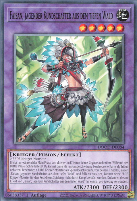 Faisan, jagender Kundschafter aus dem tiefen Wald DOOD-DE084 Common Deutsch