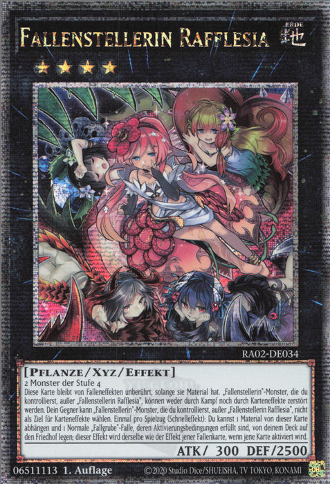 Fallenstellerin Rafflesia (V.5) RA02-DE034 Quarter Century Secret Rare Deutsch