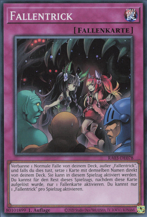 Fallentrick (V.1) RA03-DE078 Super Rare Deutsch