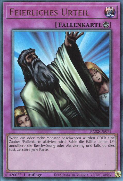Feierliches Urteil (V.7) RA02-DE075 Ultimate Rare Deutsch