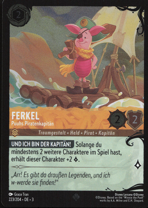 Ferkel - Puuhs Piratenkapitän (V.2) 3INK-223 Super Rare Deutsch