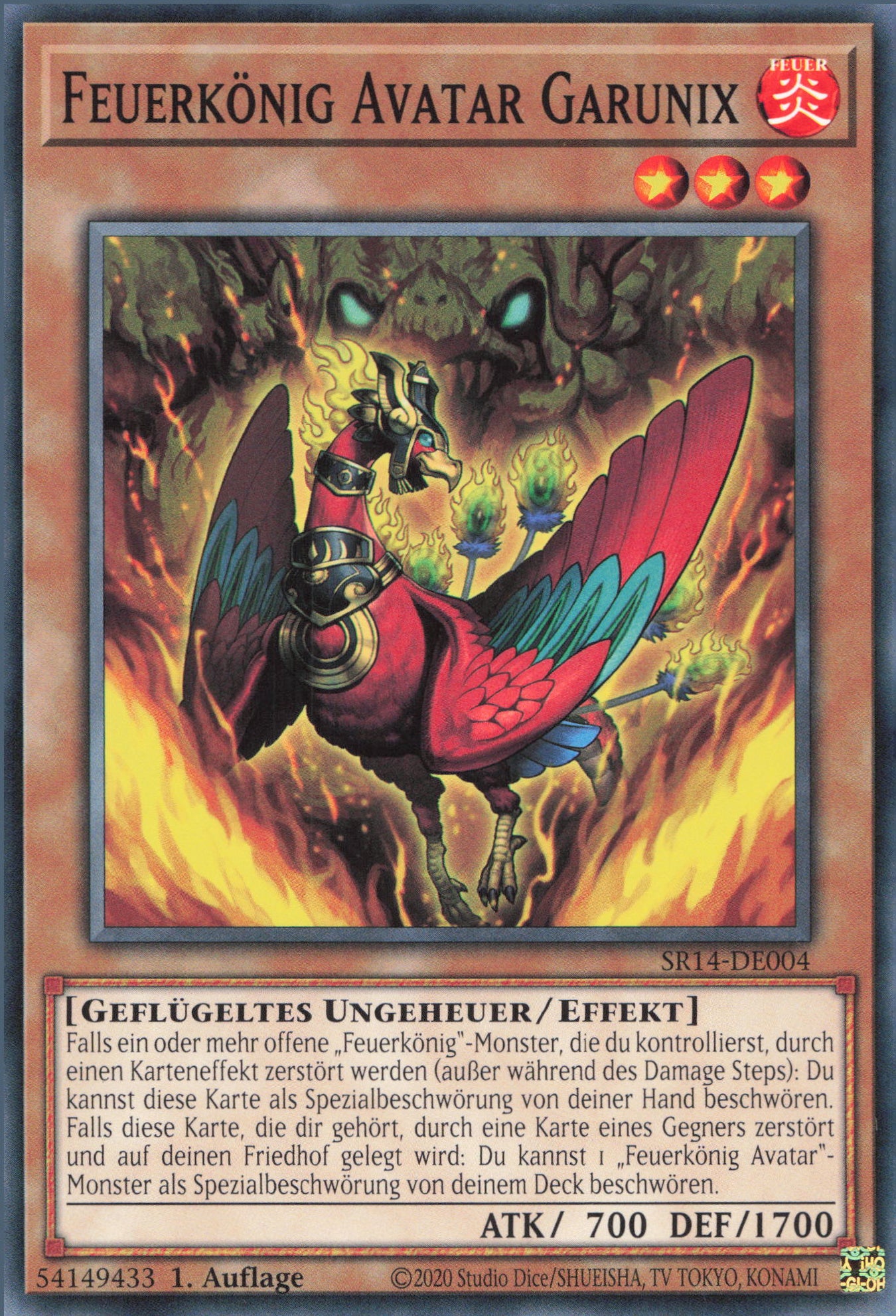 Yu-Gi-Oh! Feuerkönig Avatar Garunix