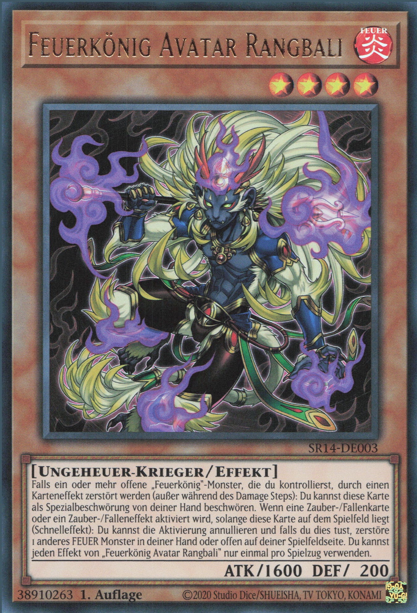 Yu-Gi-Oh! Feuerkönig Avatar Rangbali