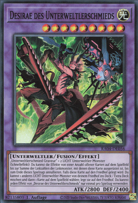 Fiendsmith's Desirae (V.1) RA04-DE056 Super Rare Deutsch