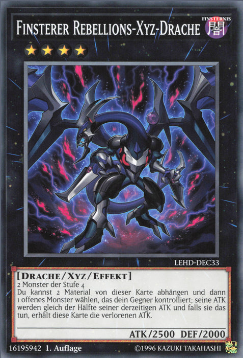 Finsterer Rebellions-Xyz-Drache LEHD-DEC33 Common Deutsch
