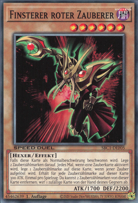 Finsterer roter Zauberer SBC1-DEF05 Common Deutsch