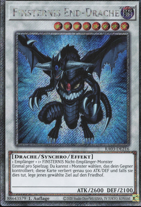 Finsternis End Drache (V.1) RA03-DE216 Platinum Secret Rare Deutsch