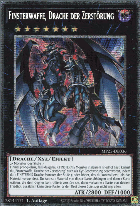 Finsterwaffe, Drache der Zerstörung MP25-DE036 Starlight Rare Deutsch