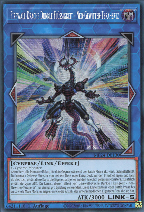 Firewall-Drache Dunkle Flüssigkeit - Neo-Gewitter-Terahertz MP24-DE130 Secret Rare Deutsch