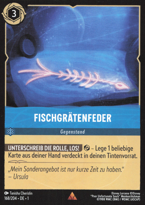 Fischgrätenfeder 1TFC-168 Rare Deutsch