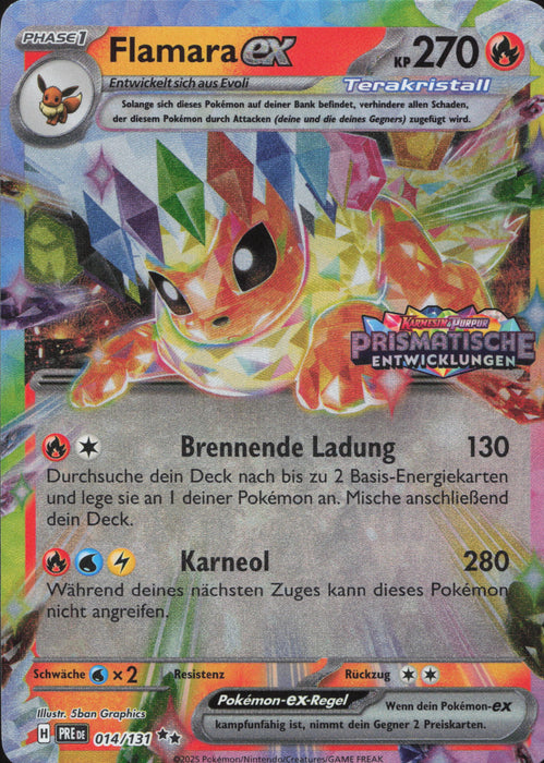 Flamara ex PRE-014 Double Rare Deutsch