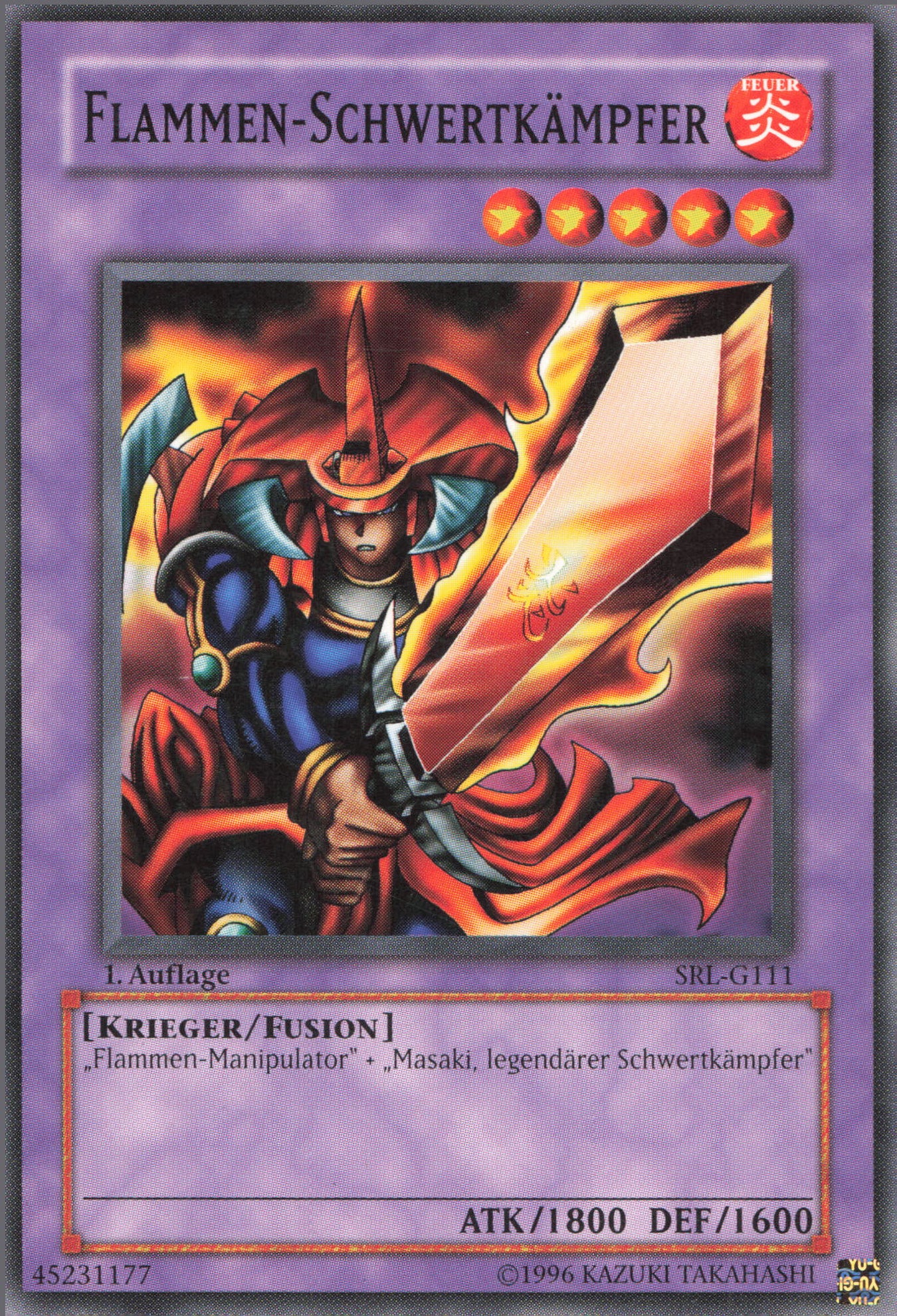 Yu-Gi-Oh! Flammen-Schwertkämpfer (V.1)