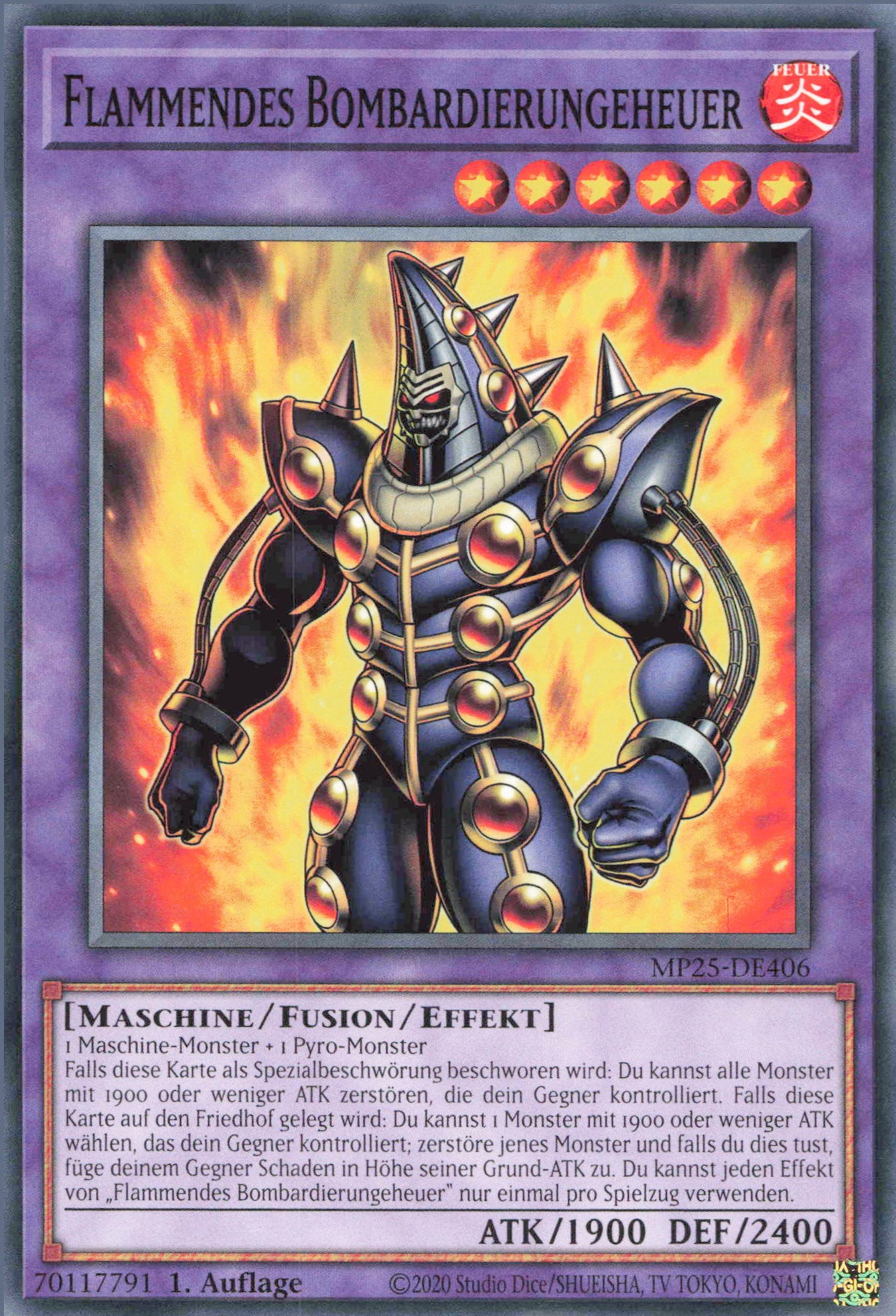 Yu-Gi-Oh! Flammendes Bombardierungeheuer
