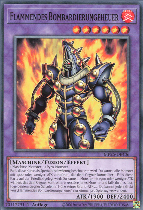 Flammendes Bombardierungeheuer MP25-DE406 Common Deutsch