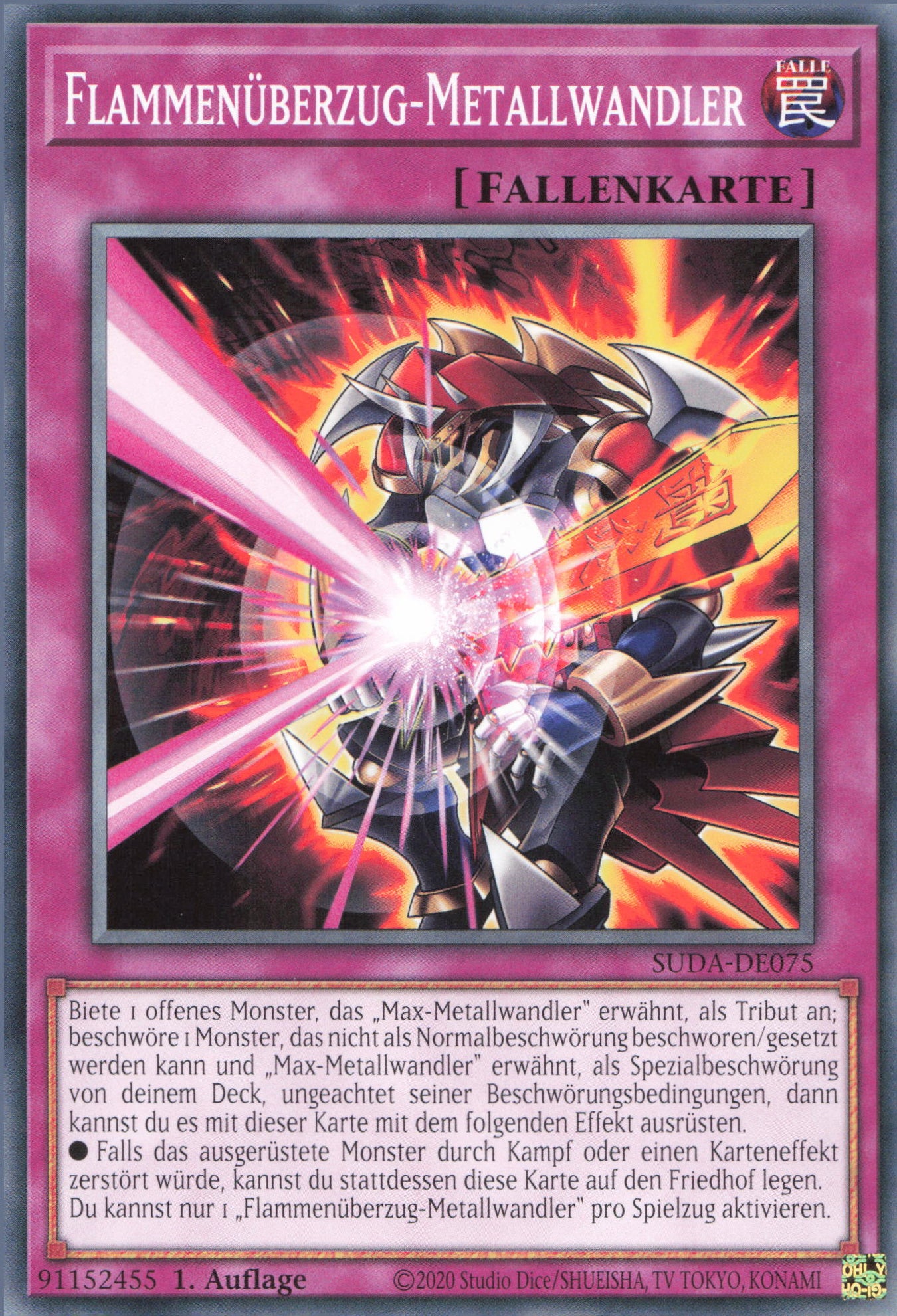Yu-Gi-Oh! Flammenüberzug-Metallwandler