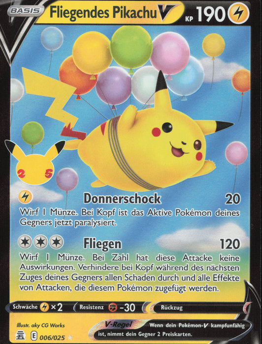 Fliegendes Pikachu V CEL-006 Ultra Rare Deutsch