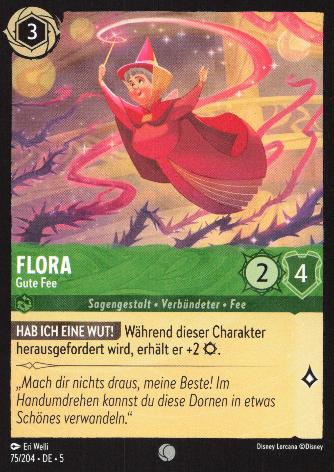 Alle Flora Charakterkarten in Disney Lorcana