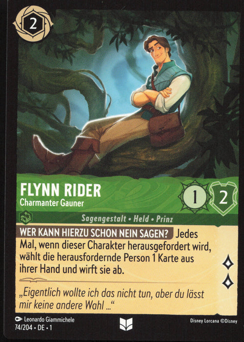 Flynn Rider - Charmanter Gauner 1TFC-074 Uncommon Deutsch