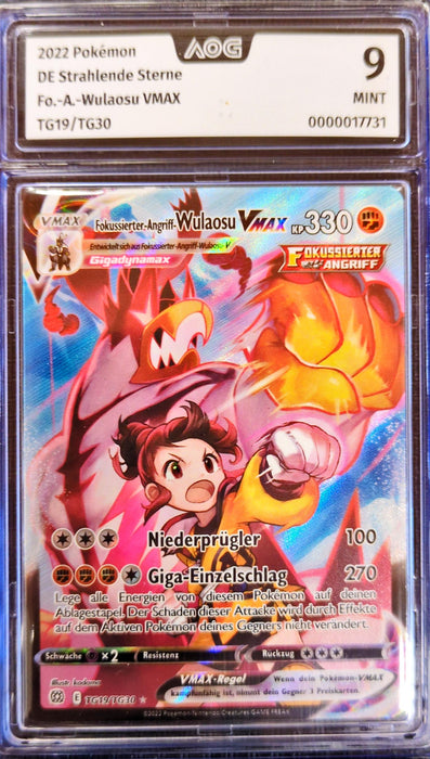 Fokussierter-Angriff-Wulaosu VMAX BRS-TG19 Ultra Rare Deutsch AOG-9