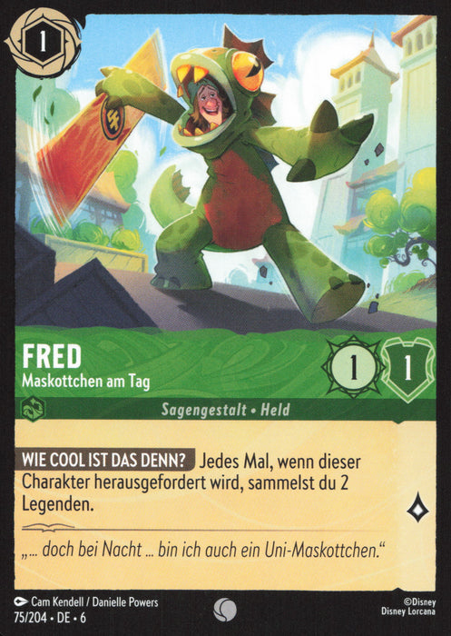 Fred - Maskottchen am Tag 6AZS-075 Common Deutsch