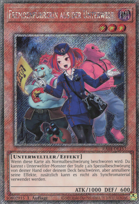 Fremdenführerin aus der Unterwelt (V.1) RA04-DE Platinum Secret Rare Deutsch
