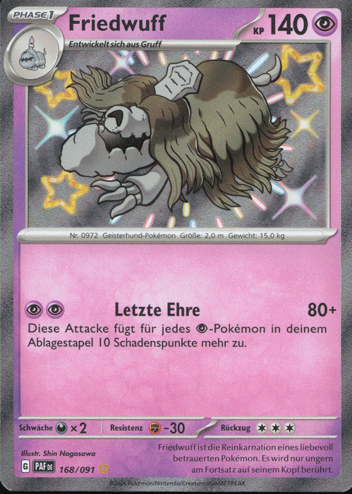 Friedwuff PAF-168 Shiny Rare Deutsch