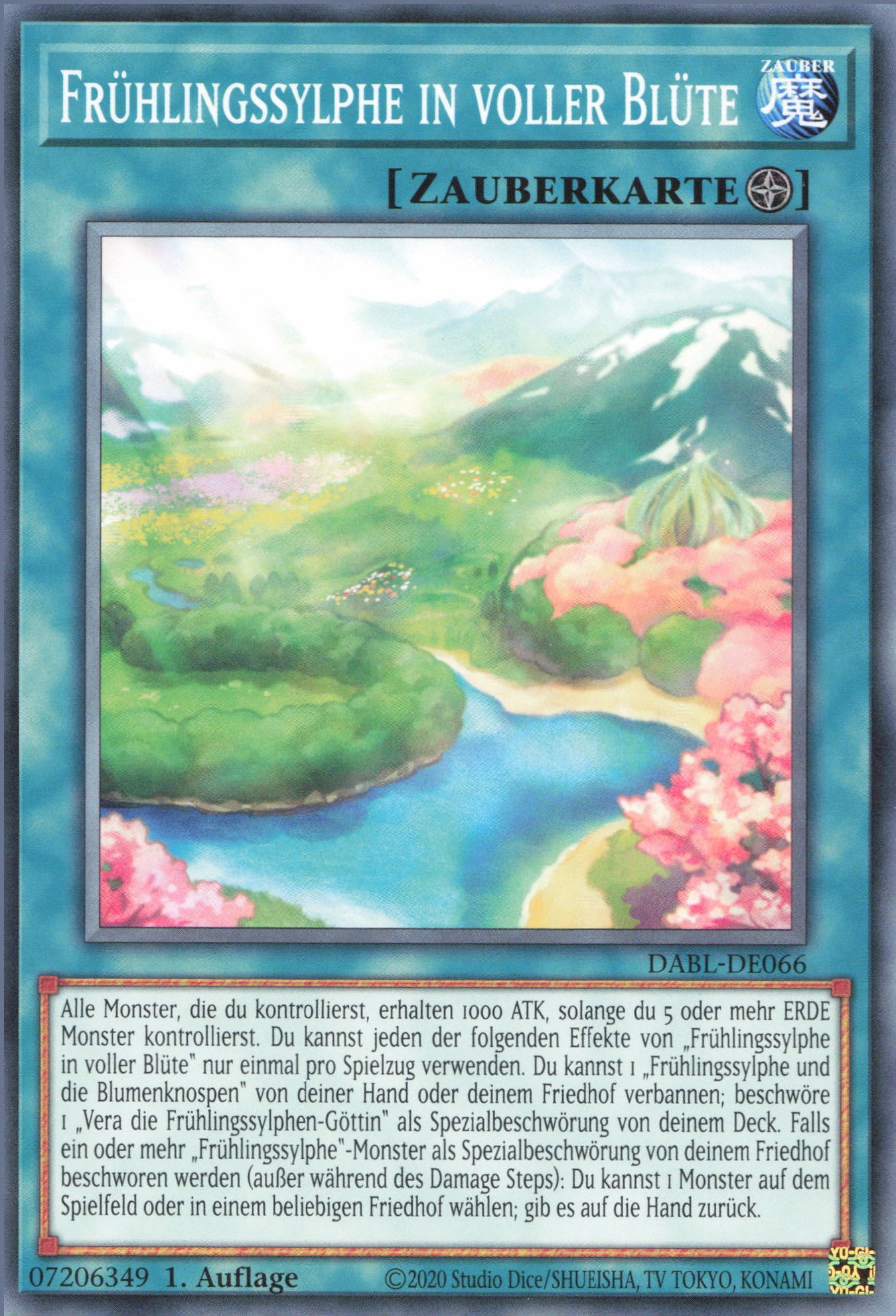 Yu-Gi-Oh! Frühlingssylphe in voller Blüte
