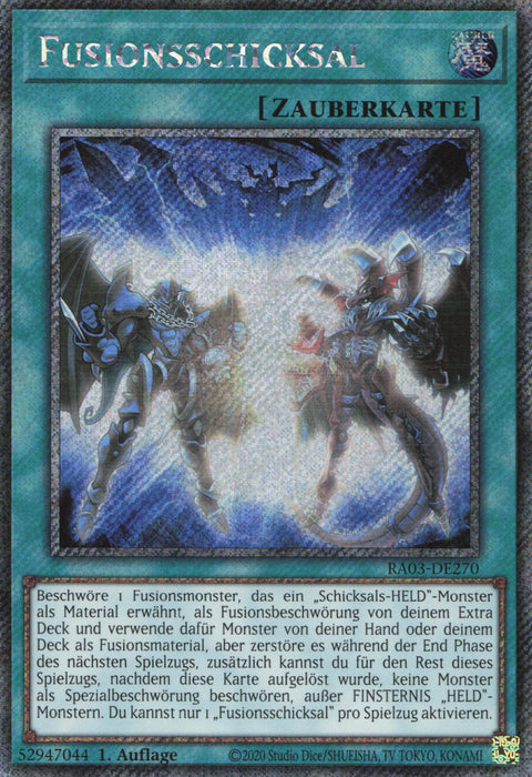 Fusionsschicksal (V.1) RA03-DE270 Platinum Secret Rare Deutsch