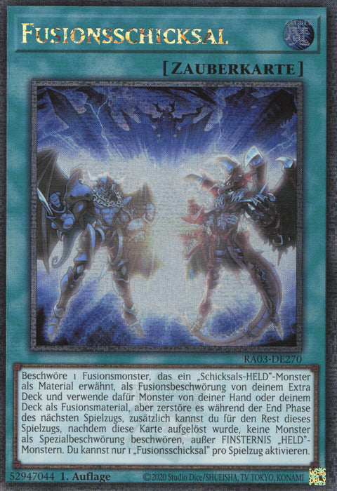 Fusionsschicksal (V.2) RA03-DE270 Quarter Century Secret Rare Deutsch