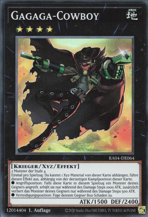 Gagaga-Cowboy (V.1) RA04-DE064 Super Rare Deutsch