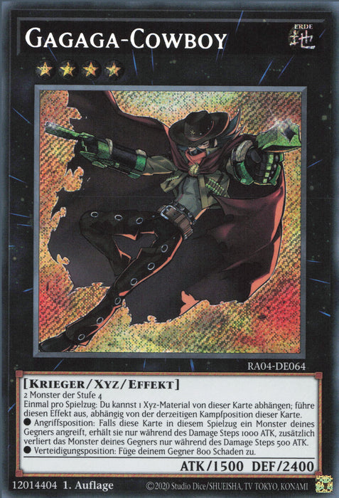 Gagaga-Cowboy (V.3) RA04-DE064 Secret Rare Deutsch
