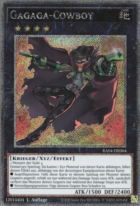 Gagaga-Cowboy (V.4) RA04-DE064 Platinum Secret Rare Deutsch