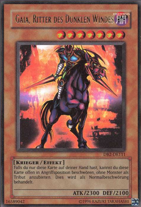 Gaia, zorniger Ritter des Dunklen Windes DB2-DE111 Ultra Rare Deutsch